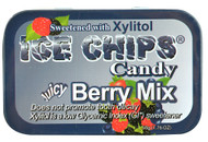3 PACK of Ice Chips Hand Crafted Candy Tin Juicy Berry Mix -- 1.76 oz
