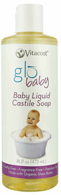 3 PACK of Vitaco - globaby Baby Liquid Castile Soap Unscented -- 16 fl oz (473 mL)