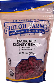 3 PACK of Shiloh Farms Organic Dark Red Kidney Beans -- 15 oz