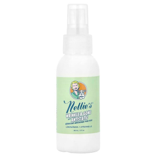 <img alt="Nellies, Wrinkle-B-Gone with Antistatic, Lemongrass, 3 fl oz (88 ml)" title="Nellies, Wrinkle-B-Gone with Antistatic, Lemongrass, 3 fl oz (88 ml),810648001709"