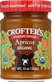 3 PACK of Crofters Organic Fruit Spread Apricot -- 10 oz