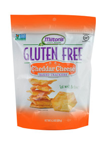 3 PACK of Miltons Gluten Free Baked Crackers Cheddar Cheese -- 4.5 oz