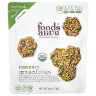 <img alt="Foods Alive, Sprouted Crisps, Rosemary, 4 oz (113 g)" title="Foods Alive, Sprouted Crisps, Rosemary, 4 oz (113 g),891551000089"