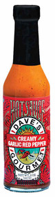 3 PACK of Daves Gourmet Hotsauce Creamy Garlic Red Pepper -- 8 oz