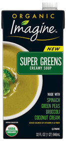 3 PACK of Imagine Foods Organic Creamy Soup Super Greens -- 32 fl oz