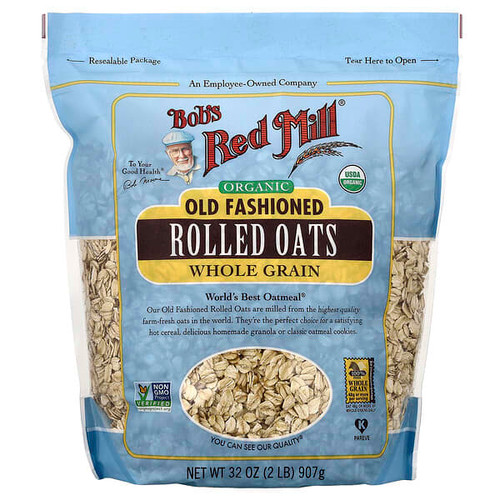 <img alt="Bobs Red Mill, Organic Old Fashioned Rolled Oats, Whole Grain, 32 oz (907 g)" title="Bobs Red Mill, Organic Old Fashioned Rolled Oats, Whole Grain, 32 oz (907 g),039978049520"