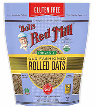3 PACK of Bobs Red Mill Organic Rolled Oats Gluten Free Old fashioned -- 32 oz