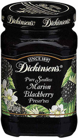3 PACK of Dickinsons Pure Seedless Preserves Marion Blackberry -- 10 oz