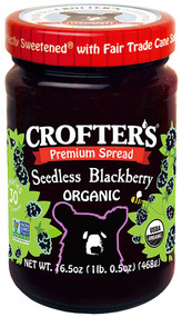 3 PACK of Crofters Organic Premium Spread Seedless Blackberry -- 16.5 oz