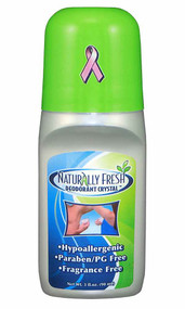 3 PACK of Naturally Fresh, Deodorant Crystal, Roll-On, Fragrance Free, 3 fl oz (90 ml)