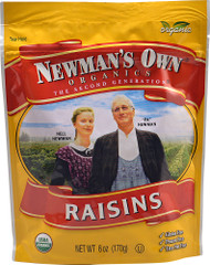 3 PACK of Newmans Own Organics Raisins -- 6 oz