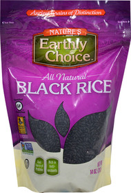 3 PACK of Natures Earthly Choice All Natural Black Rice Gluten Free -- 14 oz