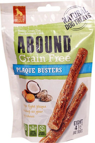 3 PACK of Abound Grain Free Plaque Busters -- 8 Dog Treats