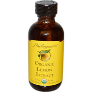 3 PACK of Flavorganics Organic Lemon Extract -- 2 fl oz