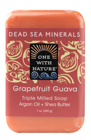3 PACK of One with Nature, Triple Milled Soap Bar, Grapefruit Guava, 7 oz (200 g)