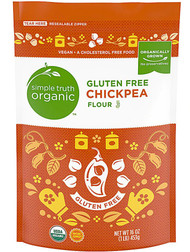 3 PACK of Simple Truth Organic Chickpea Flour Gluten Free -- 16 oz
