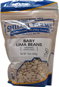 3 PACK of Shiloh Farms Organic Baby Lima Beans -- 15 oz