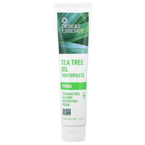 <img alt="Desert Essence, Tea Tree Oil Toothpaste, Fennel, 6.25 oz (176 g)" title="Desert Essence, Tea Tree Oil Toothpaste, Fennel, 6.25 oz (176 g),718334220819"