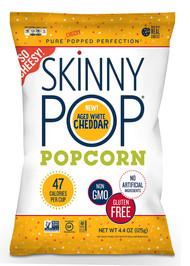 3 PACK of SkinnyPop Popcorn Gluten Free Aged White Cheddar -- 4.4 oz