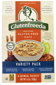 3 PACK of Glutenfreeda Gluten Free Instant Oatmeal Variety Pack -- 8 Packets