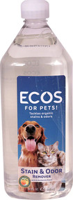 3 PACK of Earth Friendly ECOS For Pets! Stain & Odor Remover -- 32 fl oz