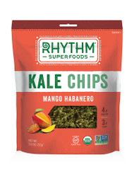 3 PACK of Rhythm Superfoods Kale Chips Mango Habanero -- 2 oz