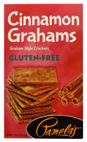 3 PACK of Pamelas Products Gluten-Free Graham Crackers Cinnamon -- 7.5 oz