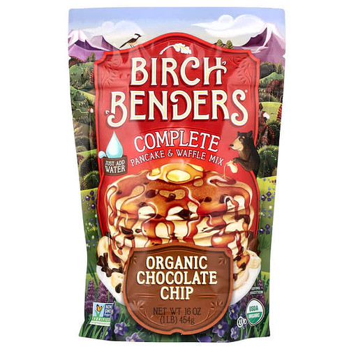 <img alt="Birch Benders, Complete Pancake & Waffle Mix, Organic Chocolate Chip, 1 lb (454 g)" title="Birch Benders, Complete Pancake & Waffle Mix, Organic Chocolate Chip, 1 lb (454 g),856017003400"