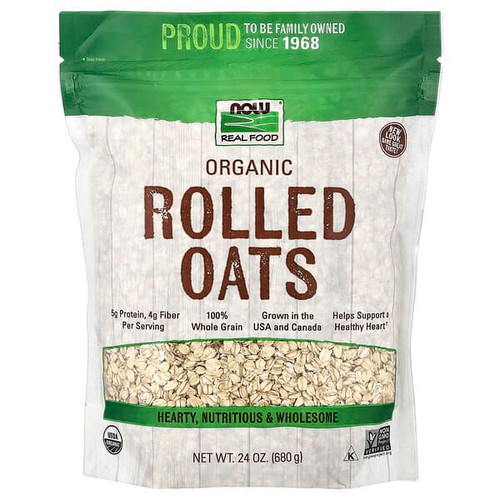 <img alt="NOW Foods, Organic Rolled Oats, 24 oz (680 g)" title="NOW Foods, Organic Rolled Oats, 24 oz (680 g),733739063038"