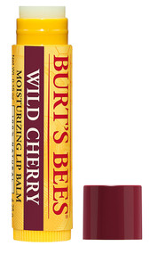3 PACK of Burts Bees Natural Moisturizing Lip Balm with Beeswax & Fruit Extracts Wild Cherry -- 0.15 oz