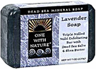 3 PACK of One with Nature, Triple Milled Mineral Soap Bar, Lavender, 7 oz (200 g)