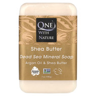 <img alt="One with Nature, Dead Sea Mineral Bar Soap, Shea Butter, 7 oz (198 g)" title="One with Nature, Dead Sea Mineral Bar Soap, Shea Butter, 7 oz (198 g),893455000332"