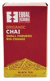 3 PACK OF Equal Exchange, Organic Chai Black Tea, 20 Tea Bags, 1.41 oz (40 g),Equal Exchange, Organic Chai Black Tea, 20 Tea Bags, 1.41 oz (40 g)