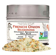 3 PACK of Gustus Vitae Gourmet Seasoning Dry Rub In Magnetic Tin French Onion Seasoning -- 3 oz