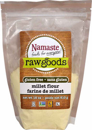 3 PACK of Namaste Foods Raw Goods Millet Flour Gluten Free -- 18 oz