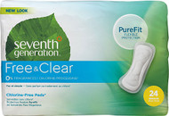 3 PACK of Seventh Generation Chlorine Free Maxi Pads Regular -- 24 Pads