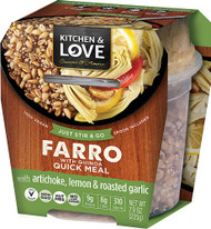 3 PACK of Cucina & Amore Kitchen & Love Farro with Quinoa Quick Meal Artichoke Lemon & Roasted Garlic -- 7.9 oz