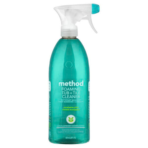 <img alt="Method, Foaming Tub + Tile Cleaner, Eucalyptus Mint, 28 fl oz (828 ml)" title="Method, Foaming Tub + Tile Cleaner, Eucalyptus Mint, 28 fl oz (828 ml),817939016565"