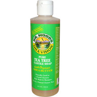 3 PACK of Dr. Woods, Tea Tree Castile Soap with Fair Trade Shea Butter, 8 fl oz (236 ml)