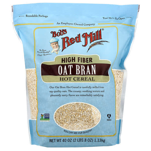 <img alt="Bobs Red Mill, High Fiber Oat Bran Hot Cereal, 40 oz (1.13 kg)" title="Bobs Red Mill, High Fiber Oat Bran Hot Cereal, 40 oz (1.13 kg),039978051431"