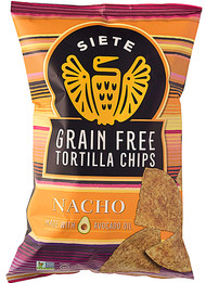 3 PACK of Siete Grain Free Tortilla Chips Gluten Free Nacho -- 5 oz