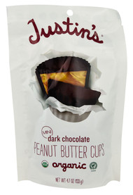 3 PACK of Justins Organic Mini Peanut Butter Cups Dark Chocolate -- 4.7 oz