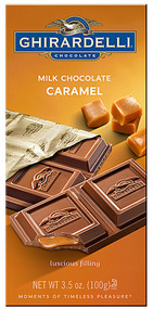 3 PACK of Ghirardelli Milk Chocolate Bar Caramel -- 3.5 oz