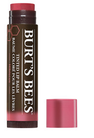 3 PACK of Burts Bees 100% Natural Tinted Lip Balm Hibiscus with Shea Butter & Botanical Waxes -- 0.15 oz