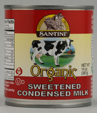 3 PACK of Santini California Farms Organic Sweetened Condensed Milk -- 14 fl oz