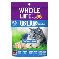3 PACK of Whole Life Pet Just One Ingredient Whole Food Cat Treats Pure Turkey Breast -- 1 oz