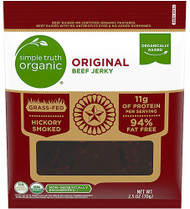3 PACK of Simple Truth Organic Beef Jerky Original -- 2.5 oz