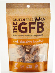 3 PACK of The Gluten Free Bar Dark Chocolate Hazelnut Bites -- 4 oz