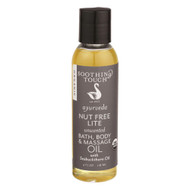 3 PACK of Soothing Touch Ayurveda - Unscented- Nut Free Lite - Bath & Body Massage Oil -- 4 oz