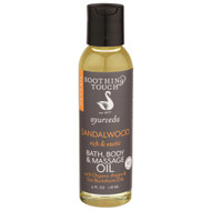 3 PACK of Soothing Touch Ayurveda - Sandalwood - Rich & Exotic - Bath & Body Massage Oil -- 4 oz
